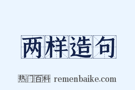 两样造句是什么意思的图片